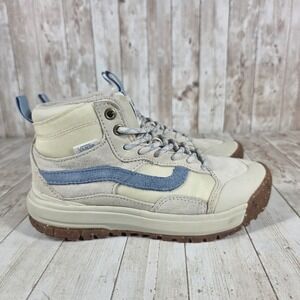 Vans Beige and Blue Winter Boots